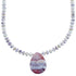 Sterling Silver Fancy Shell And Agate Bead Necklace BX120657